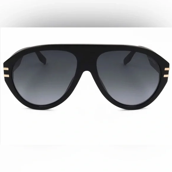NIB Marc Jacobs Aviator Sunglasses with Gold Accents